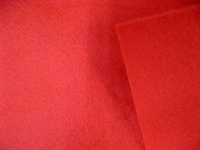 画像2: 定番洗えるフエルト90cm巾生地　赤（RZ－２３）