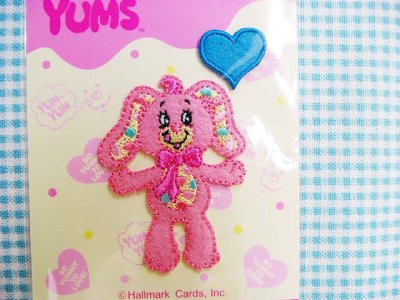 画像1: 　【YUMYUMS】　ヤムヤム　アイロン　ワッペン（ブルーのハート）