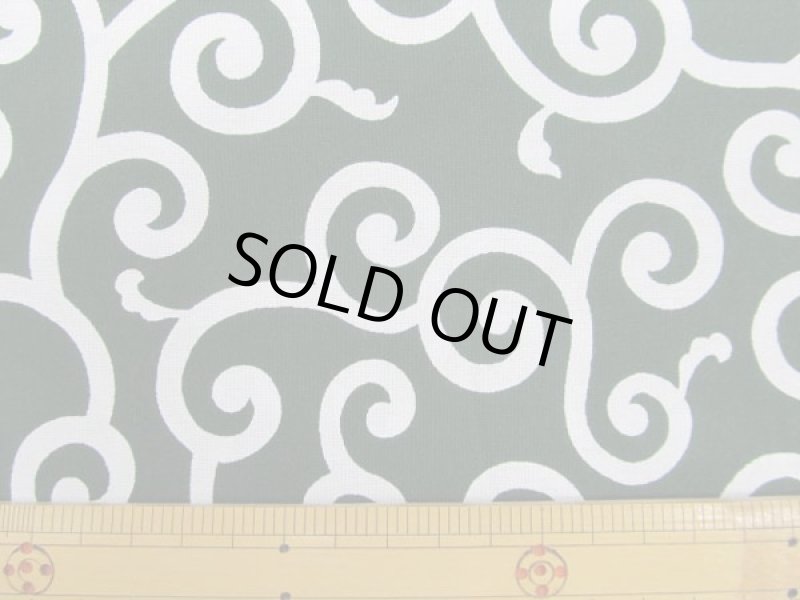 画像1: 唐草模様　シーチング生地　[中] (1)