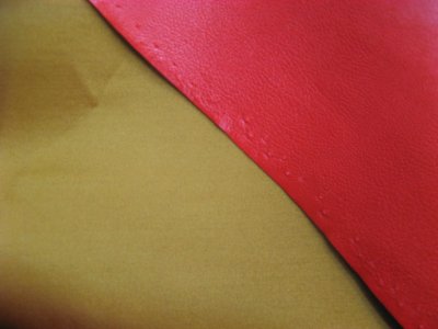 画像2: 合皮　１３５ｃｍ巾　ソフトレザー（伸縮性有り）　（赤）はぎれ50cm