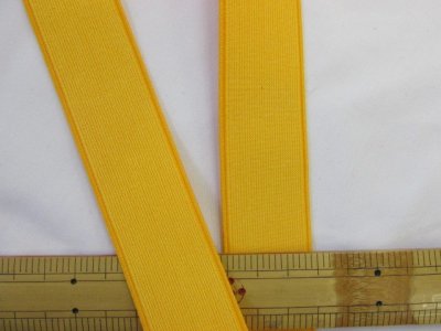 画像1: 座布団のゴムなどに　３ｃｍ巾　色ゴム　（黄色）