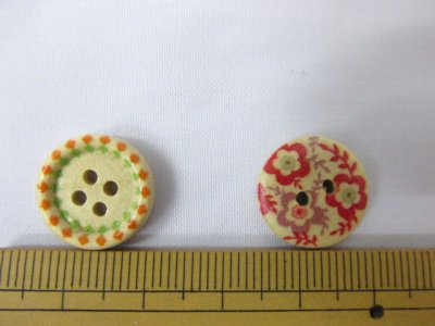 画像3: 【Material Decoration Parts】ウッドボタンミックス