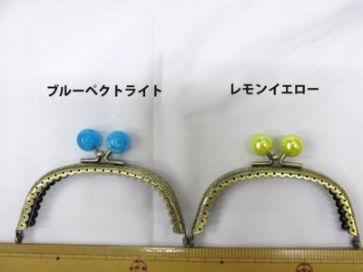 画像1: がま口　玉付き口金　(横１０cm×幅７cm)　(アンティークゴールド)レシピ付き♪