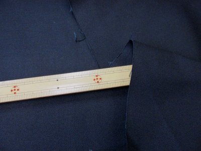 画像2: ◎定番　８号帆布　巾115cm　はぎれ４０ｃｍ(黒）