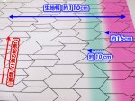 画像1: （T）コスプレ衣装などに!!　和柄　矢絣柄　ブロード生地　はぎれ３０ｃｍ　(白×グラデージョン) (1)