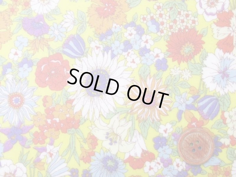 画像8: リバティー風　レトロコレクション　デザインフラワー柄　60ローン生地　ラミネート　つや消し (8)