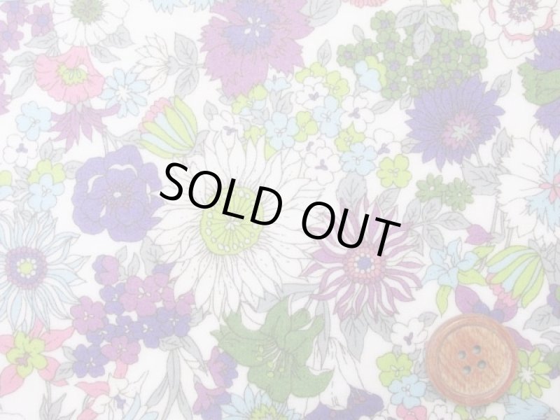 画像5: リバティー風　レトロコレクション　デザインフラワー柄　60ローン生地　ラミネート　つや消し (5)