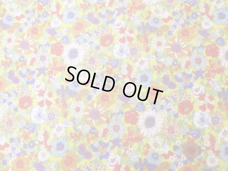 画像9: リバティー風　レトロコレクション　デザインフラワー柄　60ローン生地　ラミネート　つや消し (9)