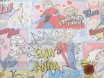 画像5: 再販　アナと雪の女王　コミック柄　シーチング生地 (5)