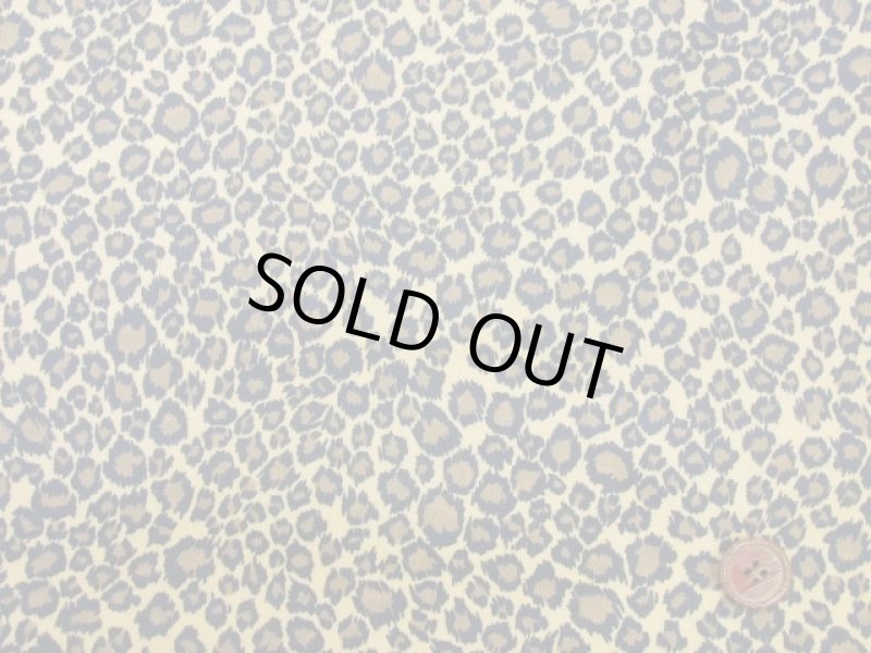 画像6: アニマルプリント　ヒョウ・レオパード柄　ツイル生地　ラミネート　つや消し (6)