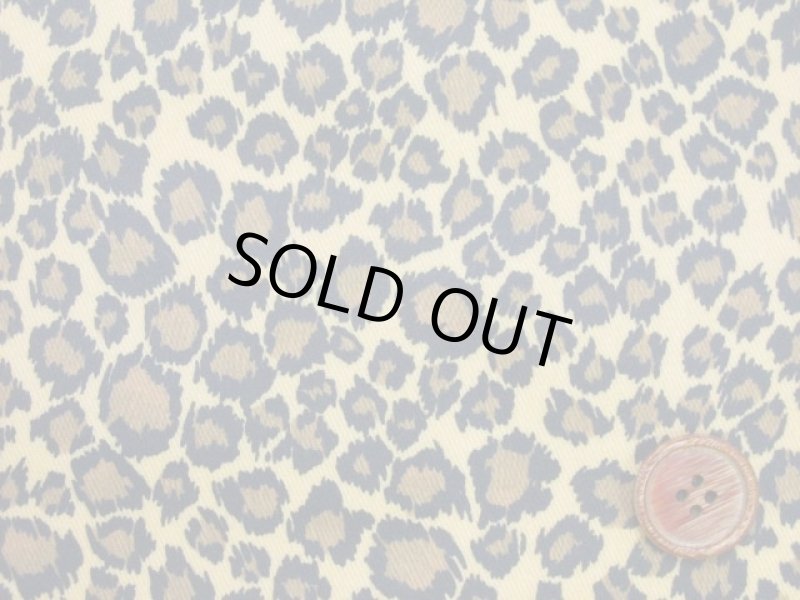 画像5: アニマルプリント　ヒョウ・レオパード柄　ツイル生地　ラミネート　つや消し (5)