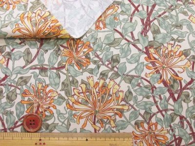 画像1: moda　USAコットン　Morris Collection　ハニーサックル　フラワー・花柄　シーチング生地