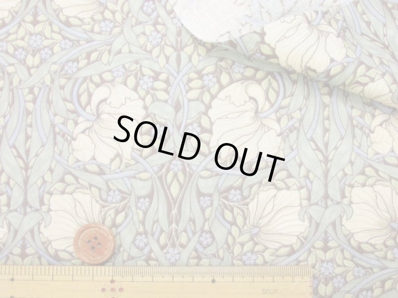 画像7: moda　USAコットン　Morris Collection　ピンパネル　フラワー・花柄　シーチング生地　ラミネート　つや消し (7)