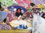 画像4: noraシリーズ　和柄　舞子・扇子・富士柄　インクジェットプリント　シーチング生地 (4)