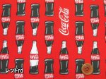 画像2: コカ・コーラ　瓶柄　オックス生地 (2)