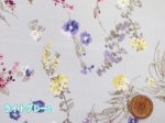 画像5: ボタニカル　シンプルフラワー　花柄　60ローン生地 (5)