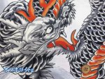 画像2: 和柄　特大　龍　ドラゴン柄　ドビー生地 (2)