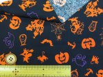 画像4: シンプルカラー　ハロウィン　ゴースト　かぼちゃ柄　シーチング生地 (4)