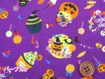 画像5: ハロウィン　トリックアトリート　お菓子柄　シーチング生地 (5)