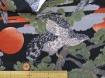 画像7: 和柄　鷹と松　日の出・松の木・タカ柄　ドビー生地 (7)