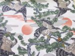 画像3: 和柄　鷹と松　日の出・松の木・タカ柄　ドビー生地 (3)