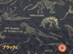 画像5: ダイナソーフォッシル　化石・骨・恐竜柄　オックス生地　全針キルト (5)