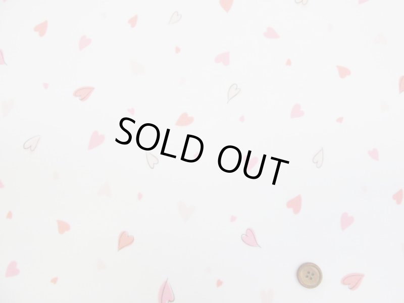 画像3: 手描き風　ハピネスハート　ハート柄　オックス生地　ラミネート　つや消し (3)