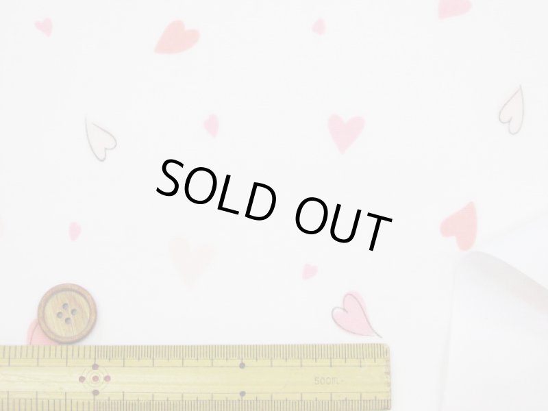 画像4: 手描き風　ハピネスハート　ハート柄　オックス生地　ラミネート　つや消し (4)