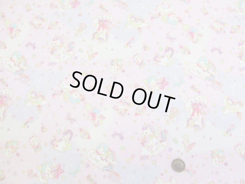 画像6: ゆめかわ　星空とユニコーン　星座・宇宙柄　オックス生地　ラミネート　つや消し (6)