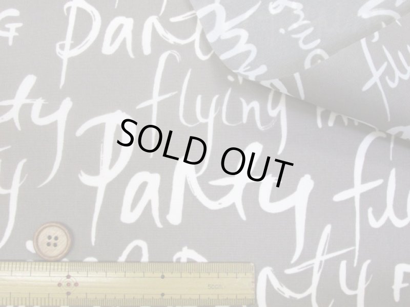 画像4: 撥水加工　オシャレな英字　英文字柄　ナイロンオックス生地 (4)