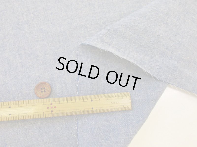 画像5: コットンリネンダンガリー　無地　ダンガリー生地 (5)