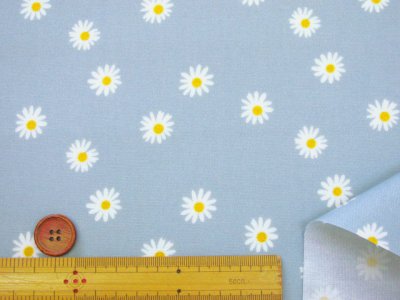 画像2: デージーフラワー　フラワー・花柄　オックス生地　ラミネート　つや消し