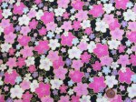 画像6: 和柄　桜満開　桜・さくら柄　金彩プリント　ドビー生地 (6)