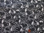画像6: 142cm幅　スヌーピー　モノトーン柄　ポリエステルオックス生地 (6)