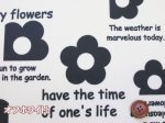 画像2: ライクフラワーズ　英字　フラワー・花柄　オックス生地　ラミネート　つや消し (2)