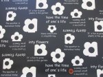 画像6: ライクフラワーズ　英字　フラワー・花柄　オックス生地　ラミネート　つや消し (6)