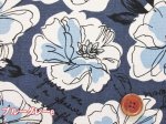 画像5: 英字フラワー　フラワー・花柄　オックス生地 (5)