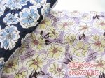 画像1: 英字フラワー　フラワー・花柄　オックス生地 (1)