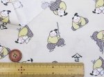 画像4: 可愛い お侍さん　人・侍柄　シーチング生地 (ライトベージュ)　小泉ライフテックス (4)