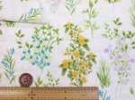 画像4: セブンベリー ボタニカルフラワー 英字　フラワー・花柄　オックス生地 (4)