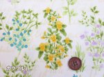 画像2: セブンベリー ボタニカルフラワー 英字　フラワー・花柄　オックス生地 (2)
