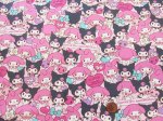 画像3: サンリオ　50周年　マイメロディ　クロミ　ラブリーハート柄　オックス生地 (3)