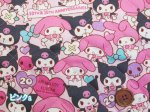 画像2: サンリオ　50周年　マイメロディ　クロミ　ラブリーハート柄　オックス生地 　半針キルト (2)