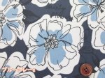 画像5: 英字フラワー　フラワー・花柄　オックス生地　ラミネート　つや消し (5)