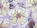 画像2: 英字フラワー　フラワー・花柄　オックス生地　ラミネート　つや消し (2)