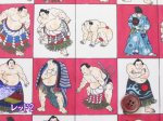 画像5: noraシリーズ　相撲 行司 横綱 パネル柄　インクジェットプリント　シーチング生地 (5)