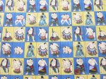 画像3: noraシリーズ　相撲 行司 横綱 パネル柄　インクジェットプリント　シーチング生地 (3)