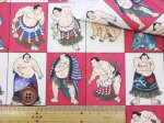 画像7: noraシリーズ　相撲 行司 横綱 パネル柄　インクジェットプリント　シーチング生地 (7)