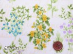 画像2: セブンベリー ボタニカルフラワー 英字　フラワー・花柄　オックス生地　ラミネート　つや消し (2)