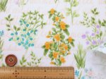 画像4: セブンベリー ボタニカルフラワー 英字　フラワー・花柄　オックス生地　ラミネート　つや消し (4)